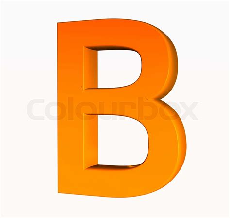 Orange Alphabet Stock Bild Colourbox