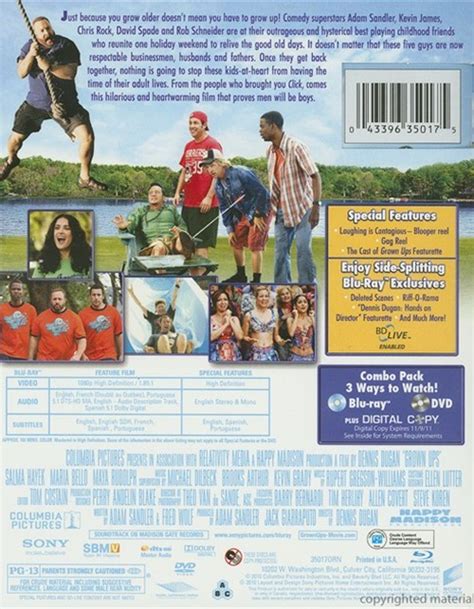 Grown Ups Blu Ray Dvd Combo Blu Ray 2010 Dvd Empire