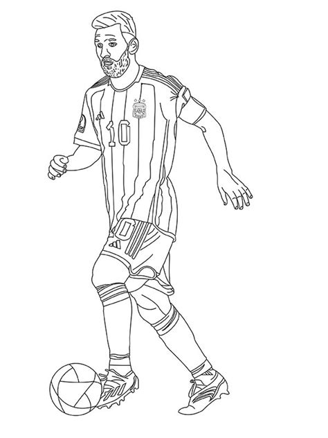 Lionel Messi Coloring Page Printable Coloring Page For Kids Coloring Home
