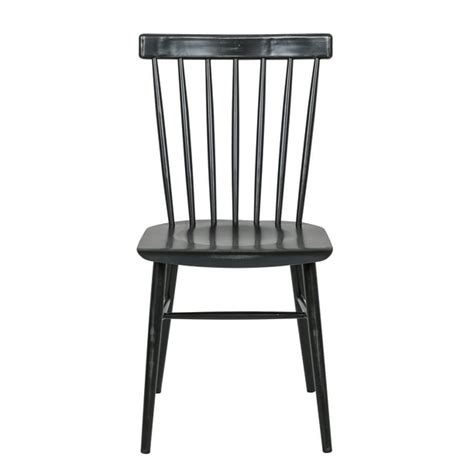 Home Meridian Farmhouse Metal Windsor Dining Chair In Weathered Black