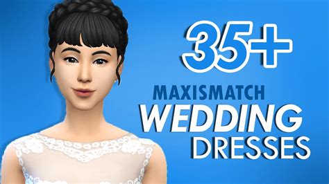 Sims 4 Maxis Match Wedding Dress Bmo Show Vrogue