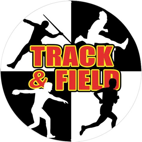 2 Track And Field Stickers 2 Track And Field Silhouette Sticker