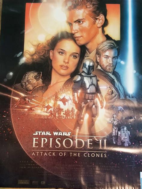Lot Star Wars Episode Ii Attack Of The Clones 2002 Movie Poster