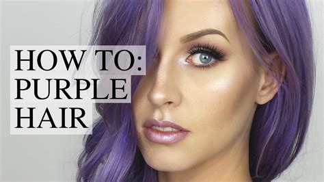 How To Dye Your Hair Purple Youtube