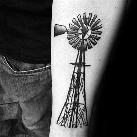 50 Windmill Tattoo Designs For Men [2023 Inspiration Guide]