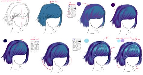 How To Draw Hair By Ryky On Deviantart