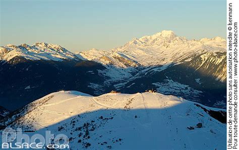 Photo Montagne De Tête Et Le Mont Blanc Valmorel Tarentaise Savoie
