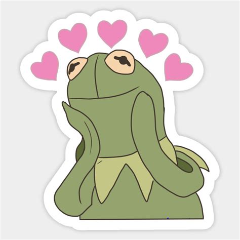 Kermit In Love Kermit The Frog Sticker Teepublic