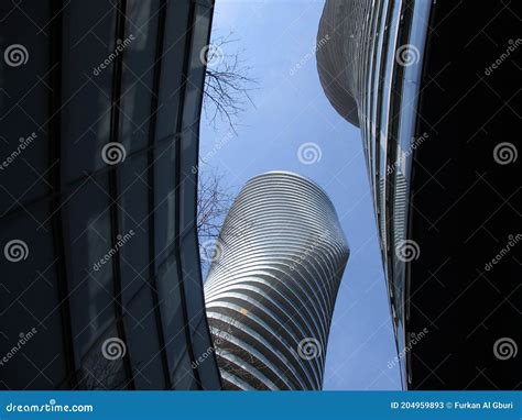 Mississauga S Famous Monroe Twin Tower Editorial Stock Photo Image Of