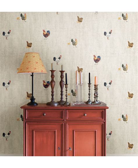 We've gathered more than 5 million images uploaded by our users and sorted them by the most popular ones. Lisle Wheat Rooster Prepasted Wallpaper | Home decor ...