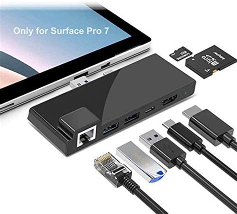 Surface Pro 7 Dock Station Surface Pro 7 Hub Adapter With 4k Hdmi