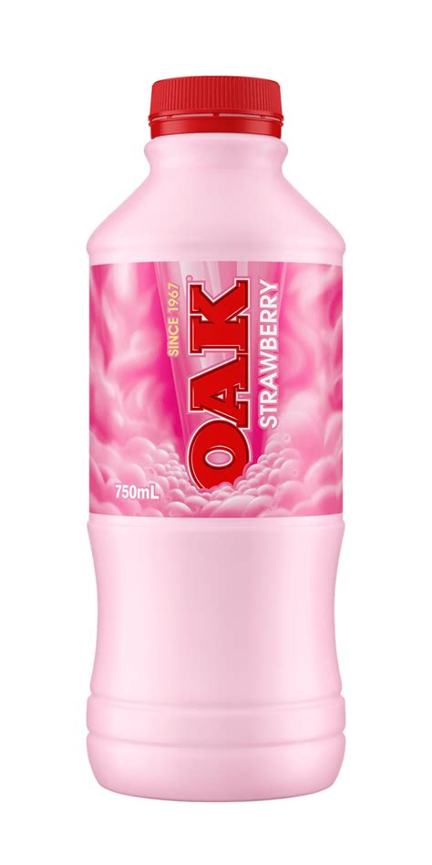 Oak Strawberry Flavoured Milk 750ml