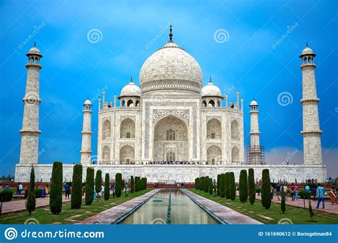 Taj Mahal Agra India Editorial Photography Image Of Mausoleum 161690612