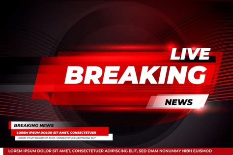 Free Vector Breaking News Template