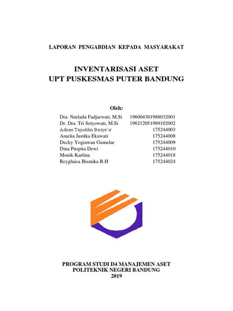 Laporan Inventarisasi Aset Upt Puskesmas Puter Pdf