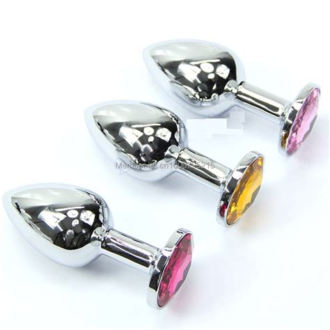 New Metal Mini Anal Sex Toys Stopper Butt Plug Booty Beads Stainless Steel Crystal Jewelry Sex