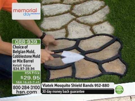 Perfect for a little bungalow style add flourish to your driveway and remind yourself to stop and smell the roses at your own home! Do-It-Yourself Cobblestone-Look Walkway Molds from Pathmate - YouTube