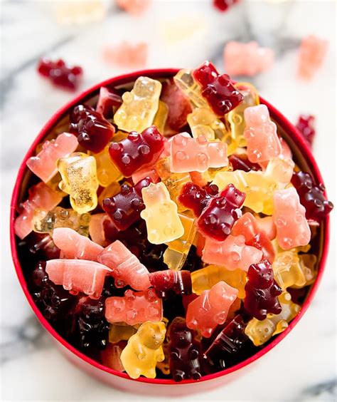 Gummy bears are a candy dating back to the early 1900s. Wine Gummy Bears (Red, White, and Rosé) - Kirbie's Cravings