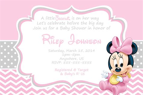 Minnie mouse rosa minnie mouse theme mickey y minnie mickey party mickey mouse baby shower baby mouse mini mouse cute baby shower ideas baby shower invites for girl. Download Now FREE Minnie Mouse baby shower invitation ...