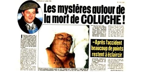 A fatal accident is more likely to be called unglück; Le meurtre de Coluche