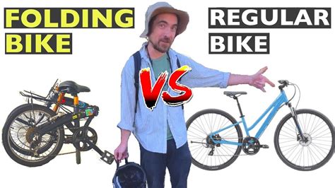 Folding Bike Vs Regular Bike On A Trail Ride Youtube