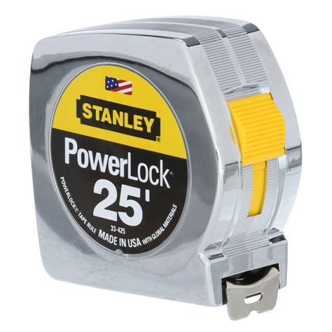 Stanley Powerlock 25 Ft Tape Measure 33 425d The Home Depot