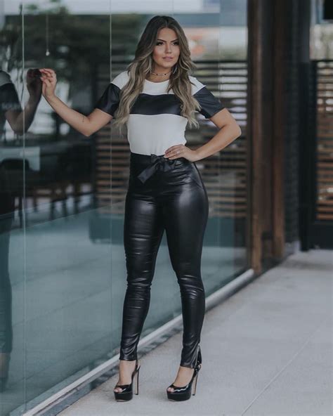 lederlady ️ leather pants outfit leather leggings fashion leather pants women