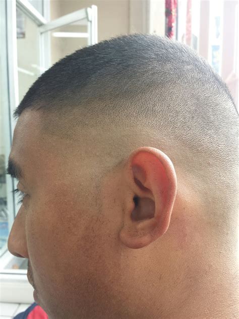 Casual brush up with high fade. His really bad fade - Yelp