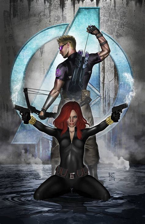 Hawkeye And Black Widow By Jacksdad On