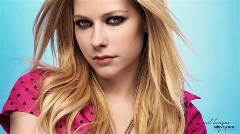 Hd Wallpaper Avril Lavigne Singer Blonde Face Long Hair Women Portrait Wallpaper Flare