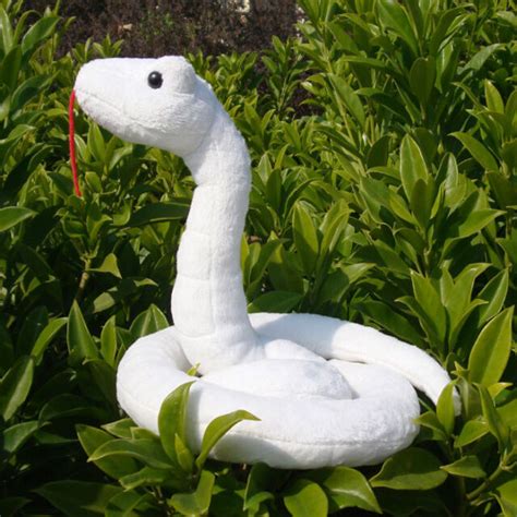 White Big Snake Plush Toy Dolls Stuffed Simulation Animal Birthday