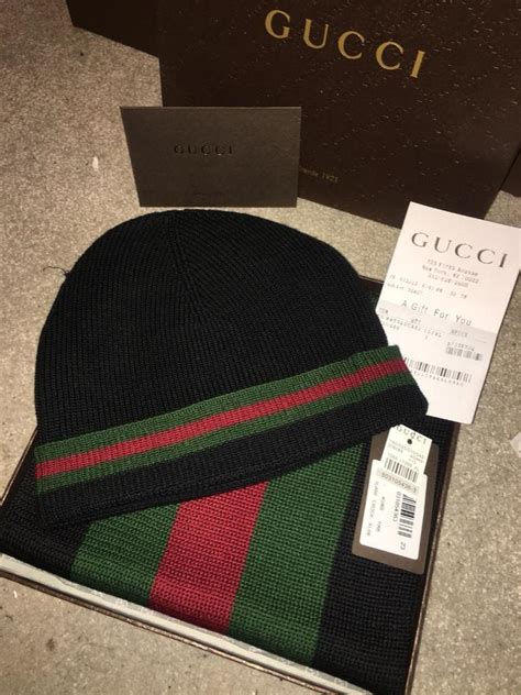 Black Gucci Hat And Scarf Set Winter In Sutton London Gumtree