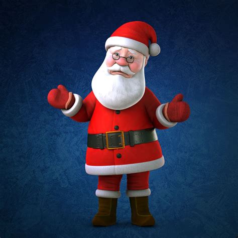 Santa Claus 3d Model 123 Max Ma Unknown Free3d