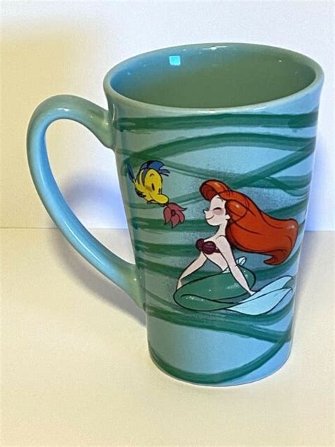 Disney The Little Mermaid Coffee Cup Mug 12 Oz Green Ebay