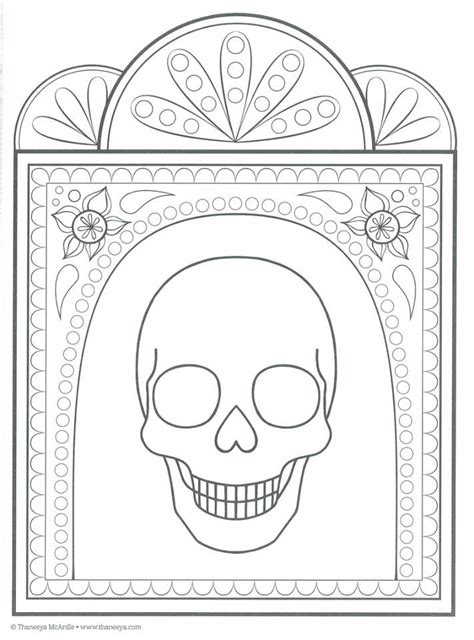 Dibujos Para Colorear El Día De Los Muertos 47 Imagenes Educativas