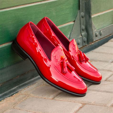 The Tassel Loafer In Red Patent Leather Dress Shoes Men Mens Fashion