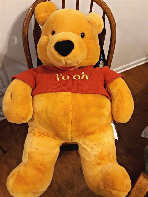 I love the old style of pooh back then. Disney GIANT Winnie the Pooh stuffed animal plush toy doll ...