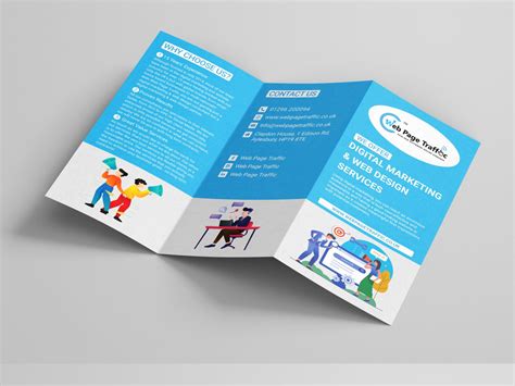 Digital Marketing Tri Fold Brochure Template Trifold Brochure
