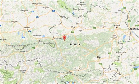 Where Is Salzkammergut On Map Austria