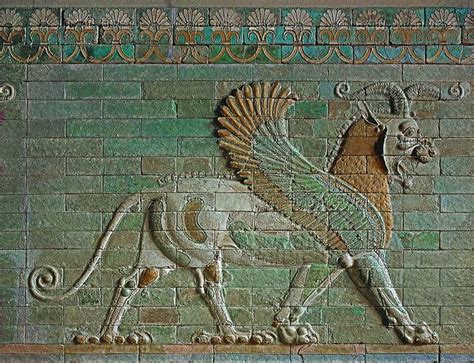 Winged Lion Ancient Art Ancient Babylon Ancient Persian