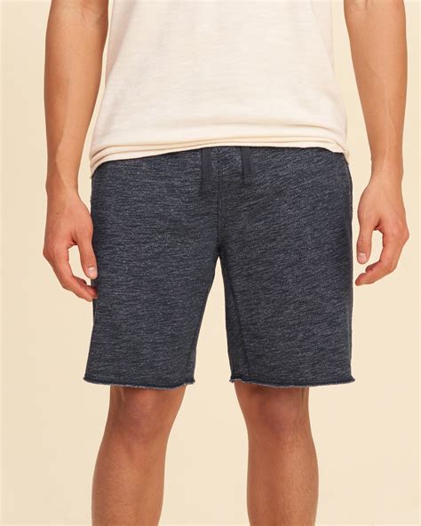 Lyst Hollister Icon Fleece Shorts In Blue For Men