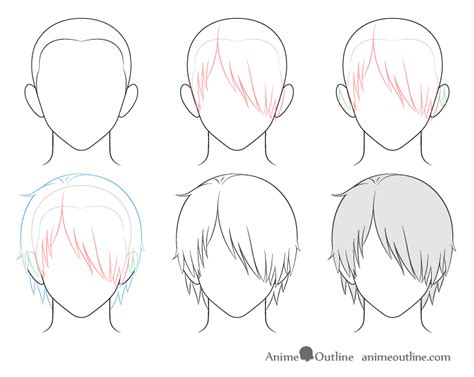How To Draw Anime Male Hair Step By Step 072023