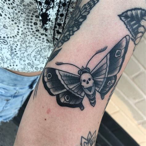 Death Moth Tattoo By Scott At Inkwell Tattoos In Modesto Ca Rtattoos