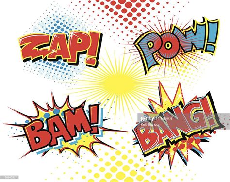 Comic Book Fight Words Bam Zap Pow Bang High Res Vector Graphic Getty