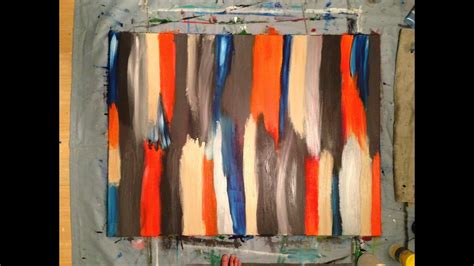Abstract Modern Painting 2 Acrylic 3 X 4 Diy How To