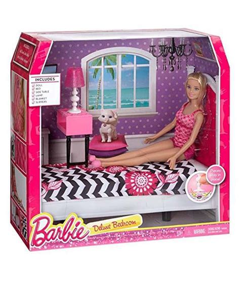 Barbie doll bedroom diy with doll bed, vanity with miniature makeup and hair tools. Barbie Doll and Bedroom Furniture Set - Buy Barbie Doll ...