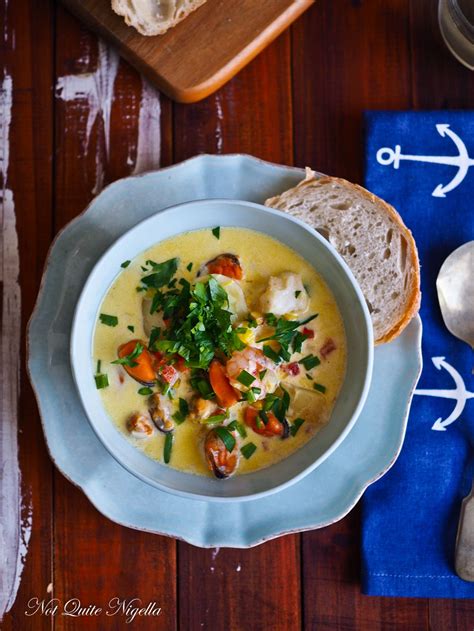 Clam chowder is a nice comfort soup to fall back on especially when you like seafood. Creamy, Dreamy Seafood Chowder | Recipe | Best seafood ...