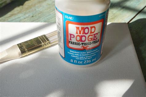 How To Mod Podge With Fabric On Canvas Debbiedoos