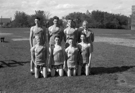 Madison West High School Track Team Photograph Wisconsin Historical