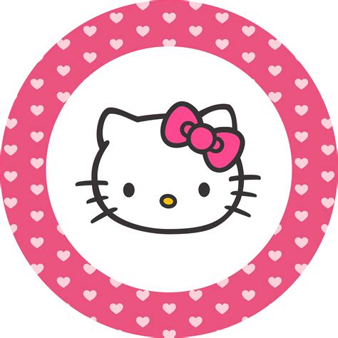 Hello Kitty Transparent Circle Card Printable Png Hello Kitty Fotos